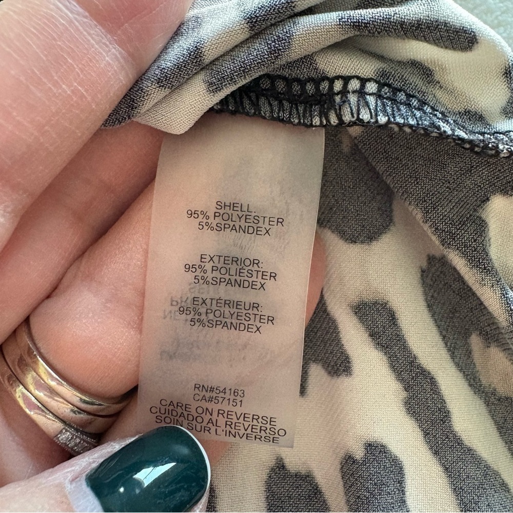 Calvin Klein Leopard Print Sleeveless Cami Blouse - Office Siren - Picture 11 of 15
